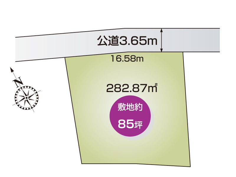 【区画図】熊谷市大麻生2153-1、-2
