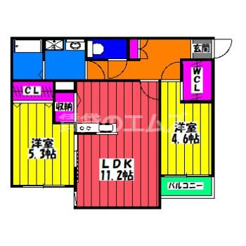 【間取り】 | ＳｕｎＭａｒｋ美野島 | ＳｕｎＭａｒｋ美野島の間取り