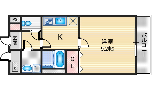 【間取り】 | アムール彩都Ⅰ