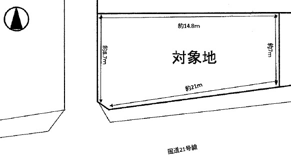 各務原市那加桐野外二ヶ所大字入会地の土地図