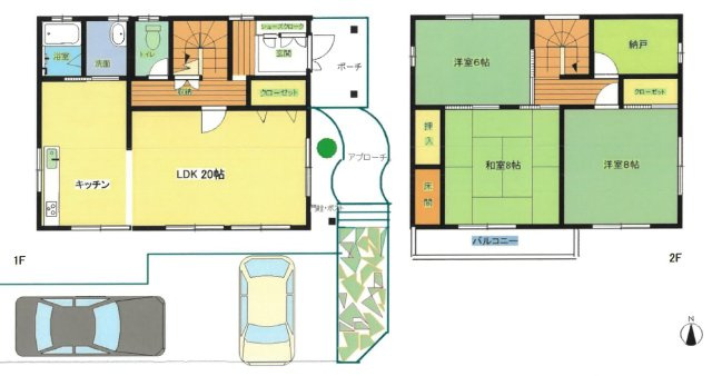 ６３３１５　瑞穂市穂積中古戸建ての間取り