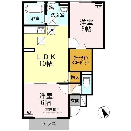 【間取り】 | カントリーヒルズ東岐波