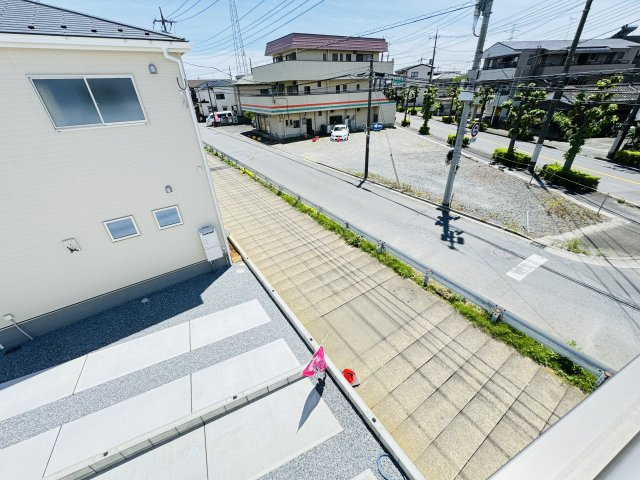 八潮市緑町１丁目新築戸建（緑町第６）の展望|バルコニーより道路側眺望