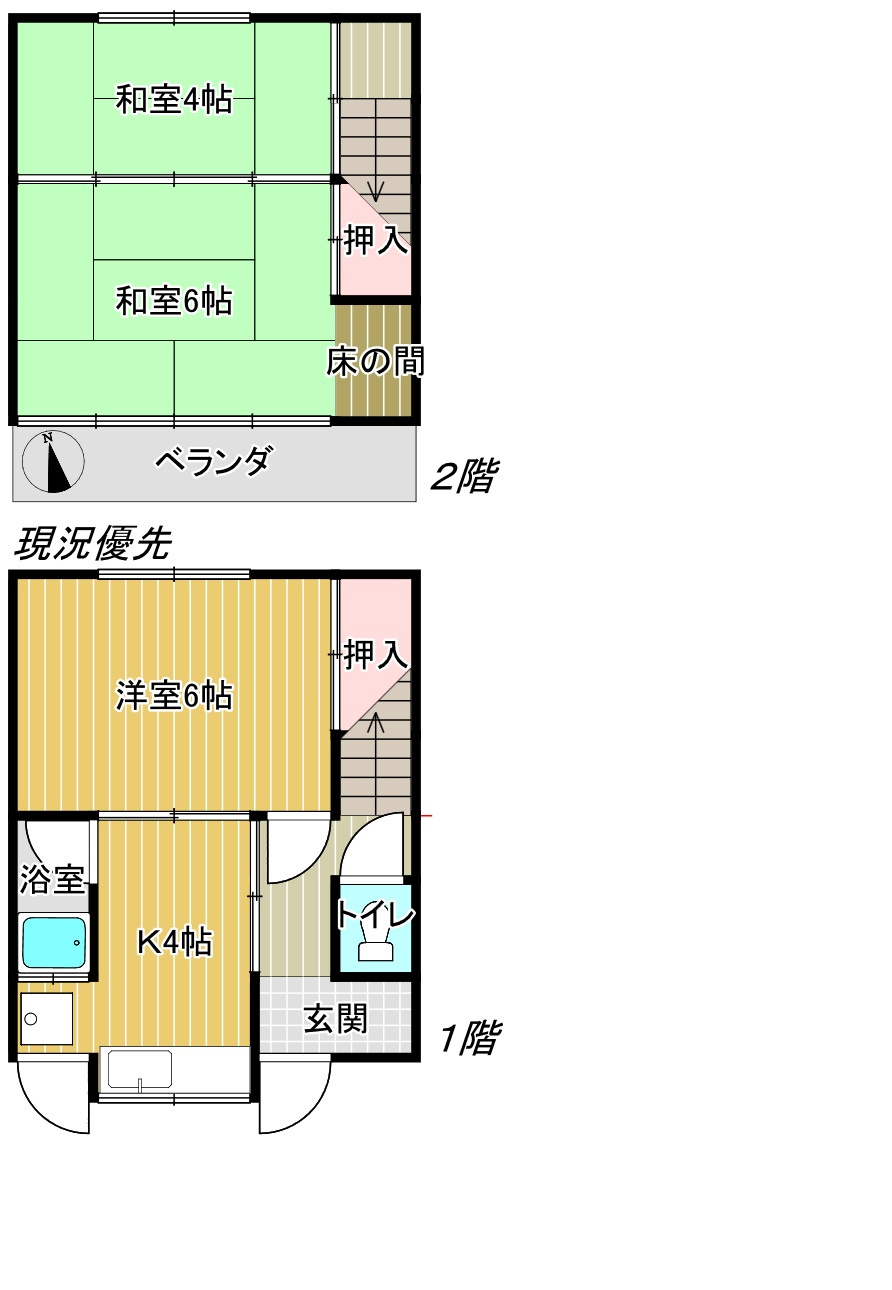 三番町貸アパートの間取り