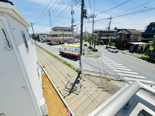 八潮市緑町１丁目新築戸建（緑町第６）の展望|バルコニーより道路側眺望