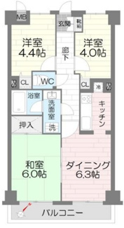 【間取り】 | ワコーレ拝島Ⅱ