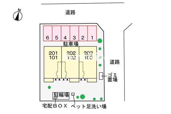 カーサ　雅　Ⅲの駐車場|駐車場