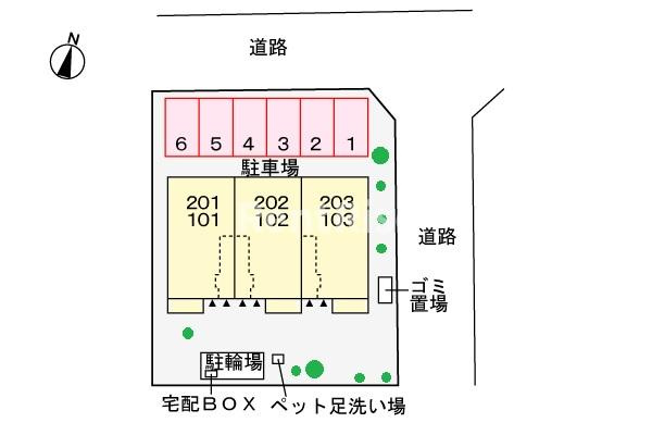 カーサ　雅　Ⅲの駐車場|駐車場