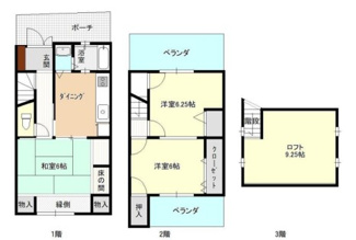 【間取り】 | 下鴨中川原町　中古戸建〇通風良好〇