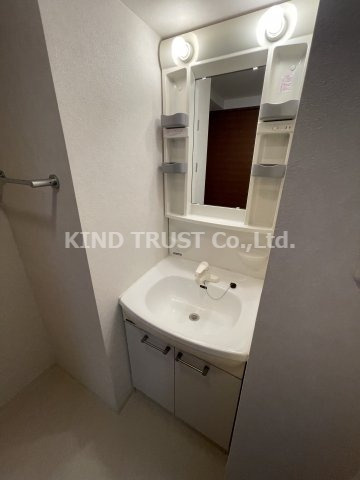 エスライズ天満パークサイドの洗面所|脱衣スペースもあります