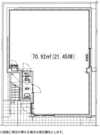 墨田区立川２丁目の店舗事務所の間取り