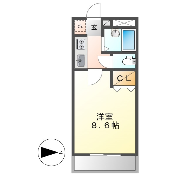 エステート山下の間取り