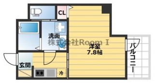 【間取り】 | プレサンス谷町キャトル