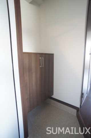 熊本市中央区本荘４丁目の賃貸マンションの玄関