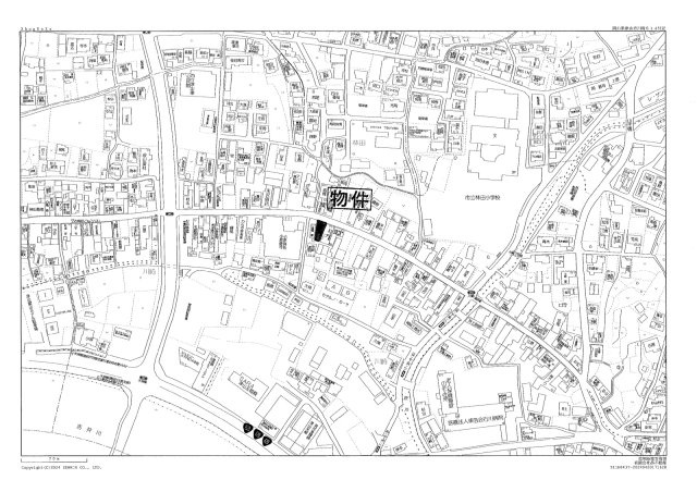 津山市川崎　売土地　58坪の地図