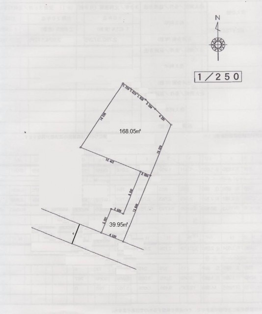 加西市北条町古坂７丁目　売土地の区画図