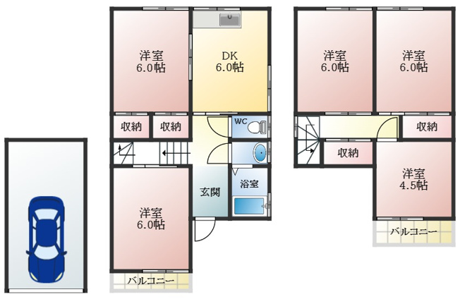 【間取り】 | 島泉8丁目戸建