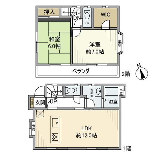 【間取り】 | 高井戸西戸建-普通借家2年-