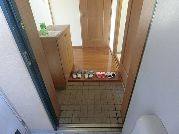 タモンズハートビレッジＢの玄関