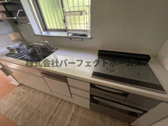禁野本町1丁目平屋　賃貸のキッチン|お料理しやすいキッチンです