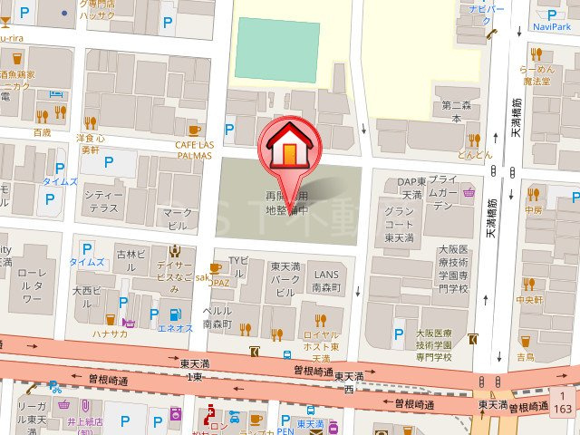 ジオタワー南森町の地図