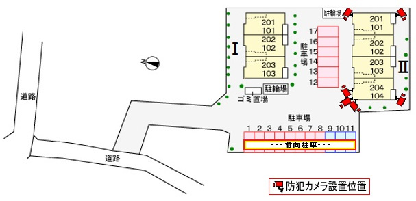 サウスセブンⅠの区画図