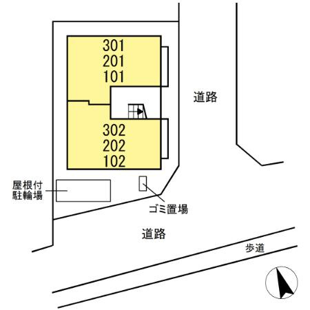 ドルフエンデ美堀の駐車場