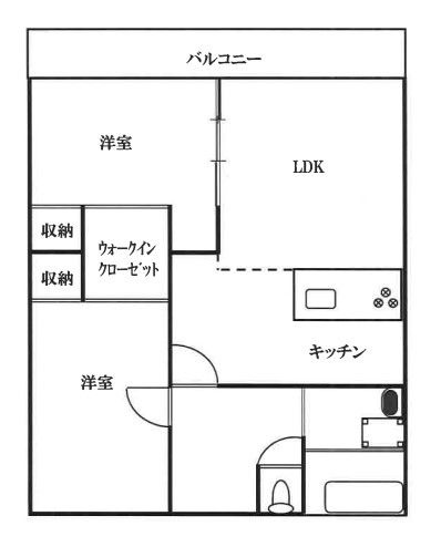 久留米パインハイツ【10.000円キャッシュバック対象物件】の間取り