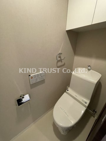 エステムプラザ梅田のトイレ|落ち着いた色調のトイレです