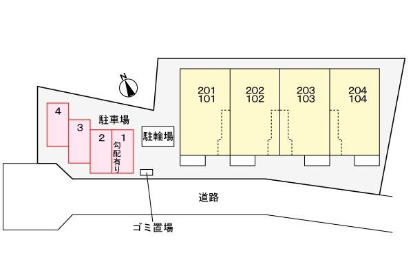 コンフォートBの区画図