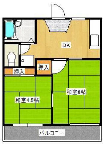 【間取り】 | 弓削コーポ