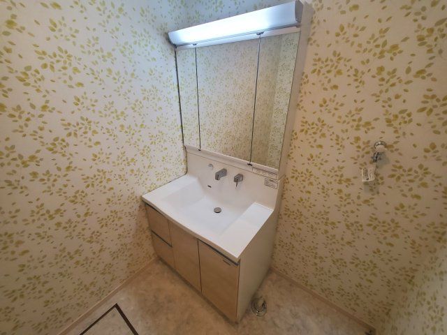 【独立洗面台】 | 越谷市下間久里戸建て | 朝の身支度には欠かせない独立洗面化粧台