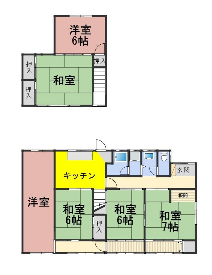 ６２９０７　岐阜市大洞緑山１丁目中古戸建ての間取り