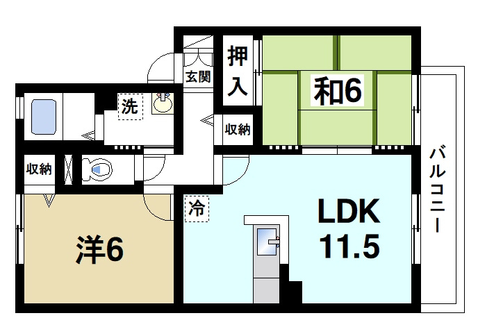 クレールＮの間取り