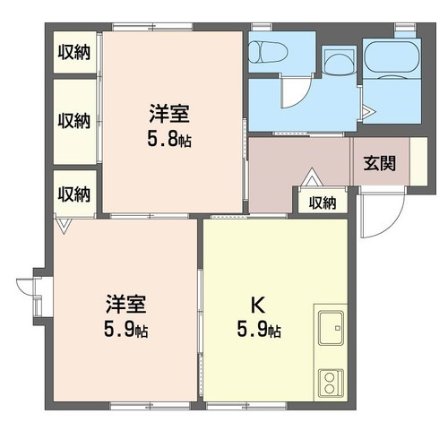 【間取り】 | フォンティーヌA