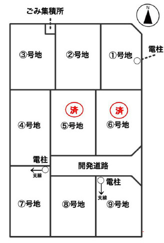 【土地図】 | 高砂市今市2丁目（全9区画）3号地　土地 | 3号地（全９区画）。敷地約48.9坪です。