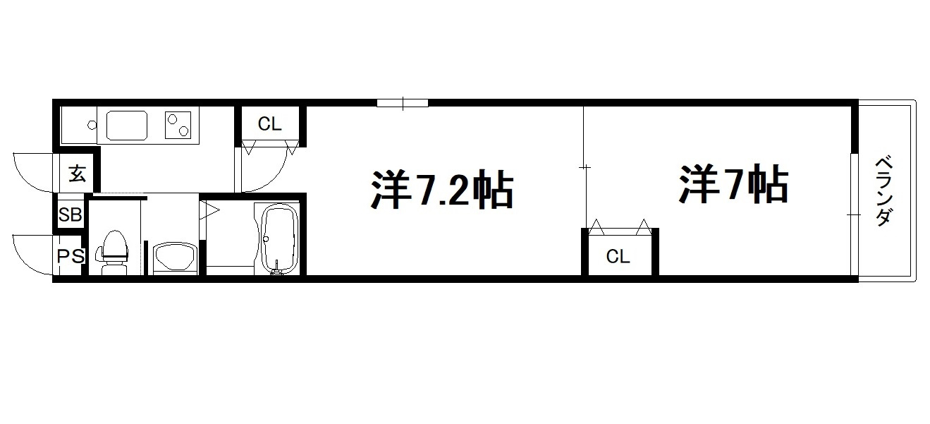サラソーニョ御所西の間取り|【代表的な間取です】
