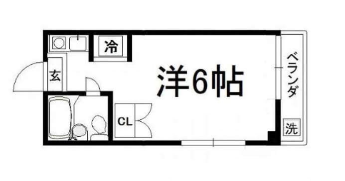 木船ハイツの間取り|【代表的な間取です】