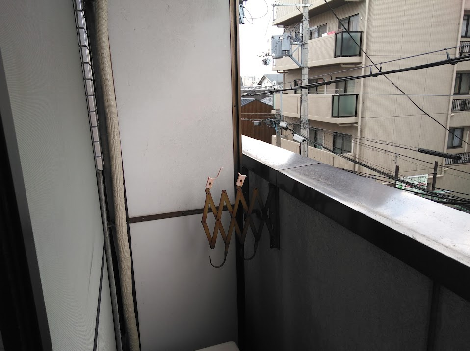 室町北野マンションのバルコニー
