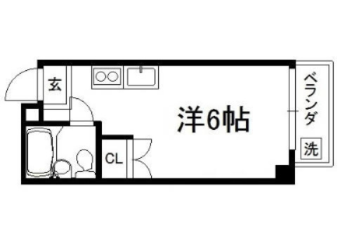 室町北野マンションの間取り|【代表的な間取です】