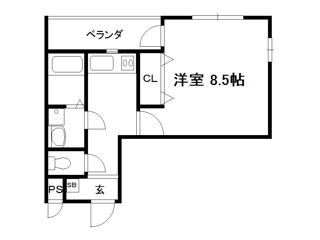 ＣＲＯＳＳ北大路の間取り|【代表的な間取です】