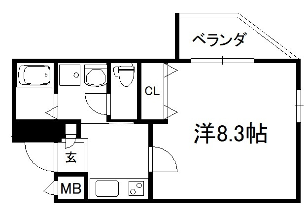 ＣＲＯＳＳ北大路の間取り|【代表的な間取です】