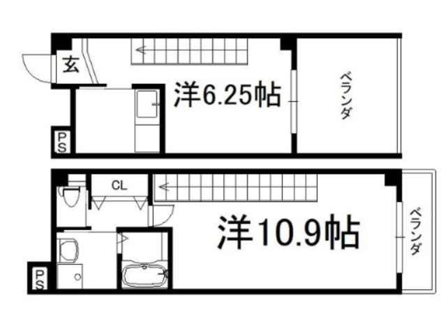 プログレスふなはしの間取り|【代表的な間取です】
