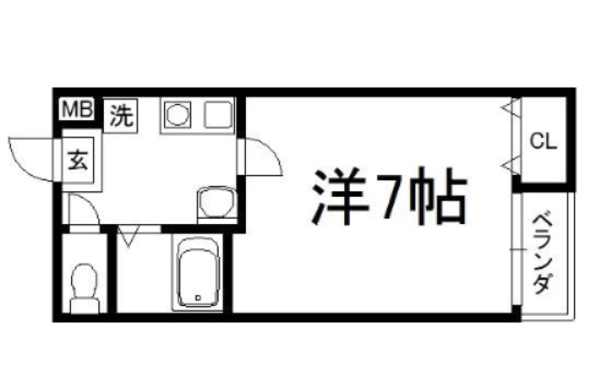 ガーネット御所西の間取り|【代表的な間取です】