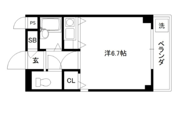 グリーンヴィレッジ烏丸の間取り|【代表的な間取です】