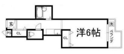 御所西シンワマンションの間取り|【代表的な間取です】