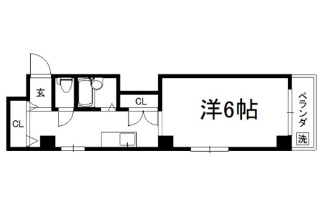 御所西シンワマンションの間取り|【代表的な間取です】