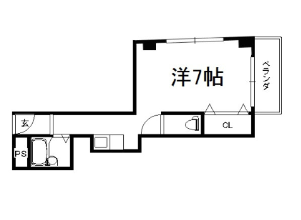 御所西シンワマンションの間取り|【代表的な間取です】