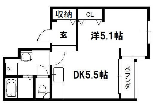 カリヨン出町の間取り|【代表的な間取です】