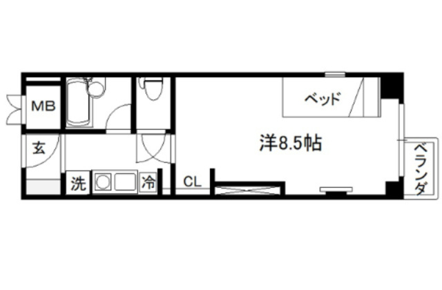 コスモリード京都今出川の間取り|【代表的な間取です】